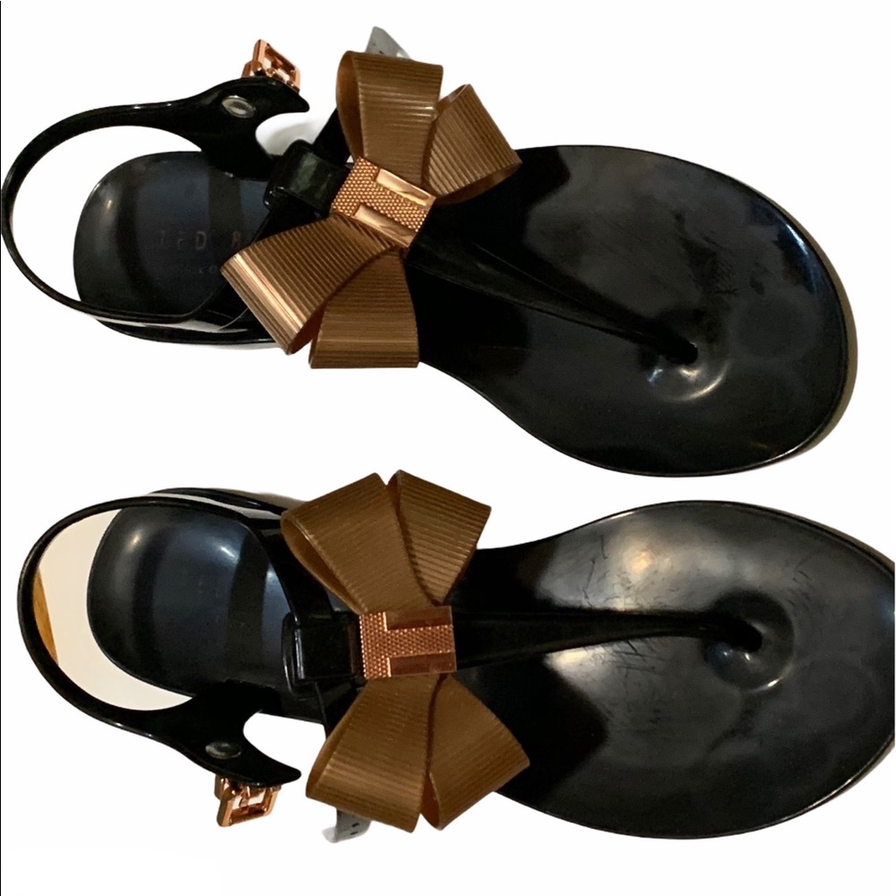 TED BAKER LONDON TEIYA BOW DETAIL JELLY SANDAL - Picture 3 of 6